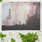 Rome Oude Architectuur zonsondergang stadsbeeld Theedoek (Gevouwen)