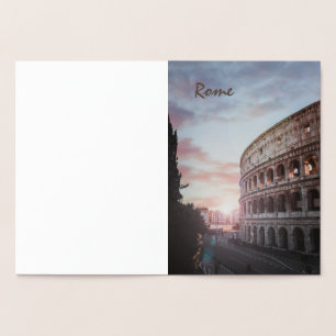 Rome Oude Architectuur zonsondergang stadsgezicht Folie Kaarten