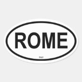 ROME OVALE STICKER (Voorkant)