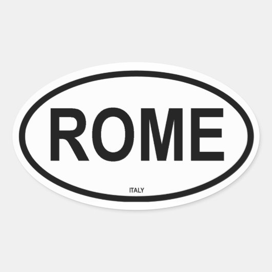 ROME OVALE STICKER (Voorkant)