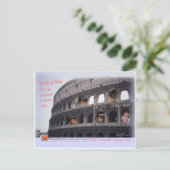 Rome ~ Pak je tiara! Laten we naar de Colossem gaa Briefkaart (Staand voorkant)