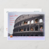 Rome ~ Pak je tiara! Laten we naar de Colossem gaa Briefkaart (Voorkant / Achterkant)