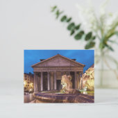 Rome - Pantheon bij nacht briefkaart (Staand voorkant)