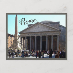 Rome (Pantheon) met tekst Briefkaart
