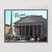 Rome (Pantheon) met tekst Briefkaart (Voorkant)