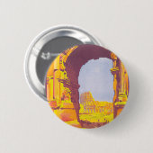 Rome par le trein deluxe ronde button 5,7 cm (Voorkant /achterkant)