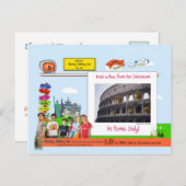 Rome! Peek-a-Boo van het Colosseum! Briefkaart (Voorkant / Achterkant)