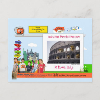 Rome! Peek-a-Boo van het Colosseum! Briefkaart
