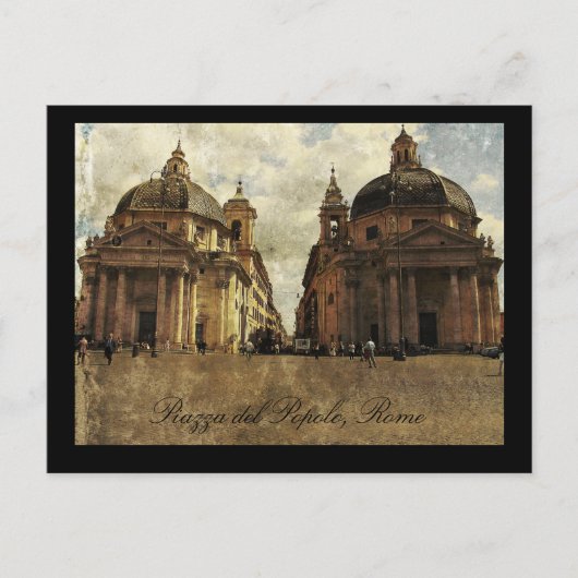 Rome, Piazza del Popolo Briefkaart (Voorkant)