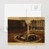 Rome, Piazza dell' Esedra 1890 Briefkaart (Voorkant / Achterkant)