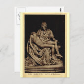 Rome, Pieta, van Michelangelo Briefkaart (Voorkant / Achterkant)