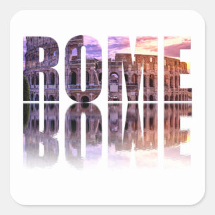 Rome-plein Vierkante Sticker