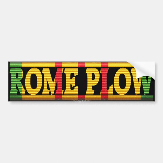 Rome Plough Vietnam Service Ribbon Bumpersticker (Voorkant)