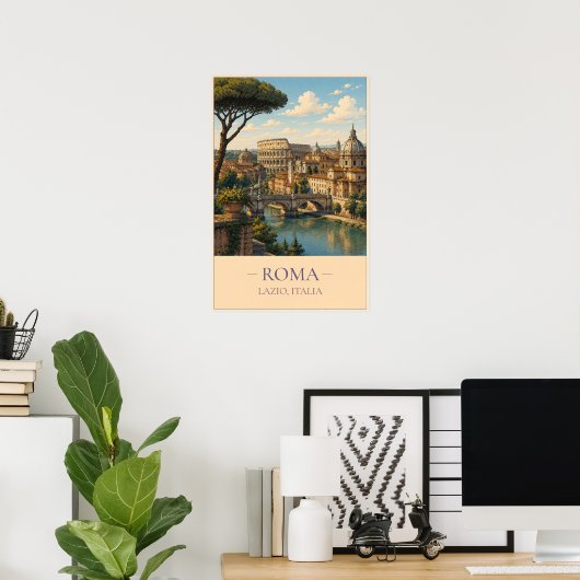 Rome Poster (Thuiskantoor)