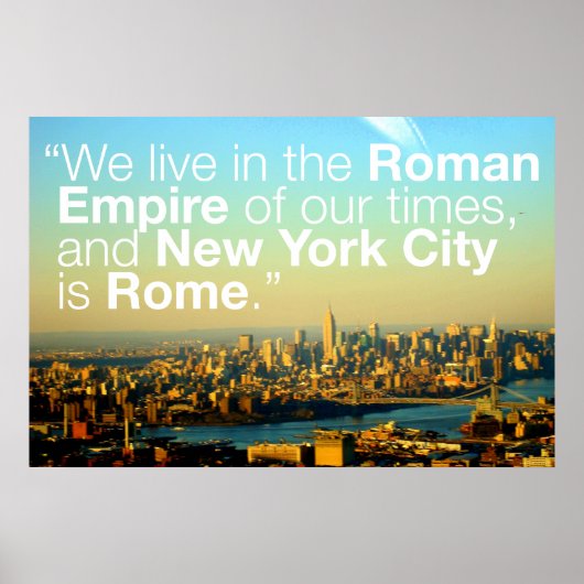 Rome Poster (Voorkant)