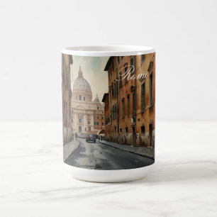 Rome reis waterverf in vintage stijl koffiemok