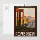  Rome Reisadvertentie Europa Toerisme Briefkaart (Voorkant / Achterkant)