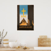 Rome Reisposter Italië Kunst Amerikaanse Print (Keuken)