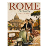 Rome reisposter Italië toerisme Perfect Poster (Voorkant)