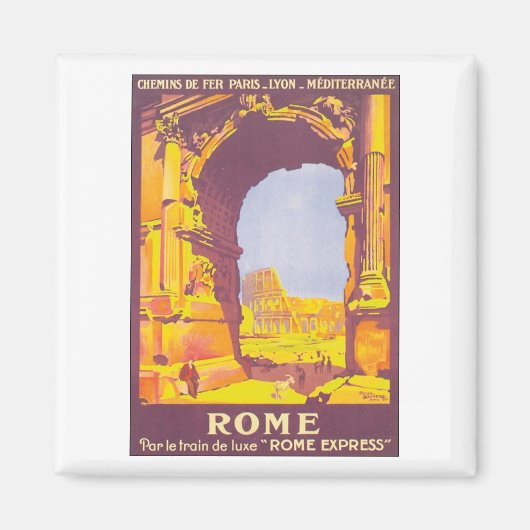 Rome-reisposter Magneet (Voorkant)