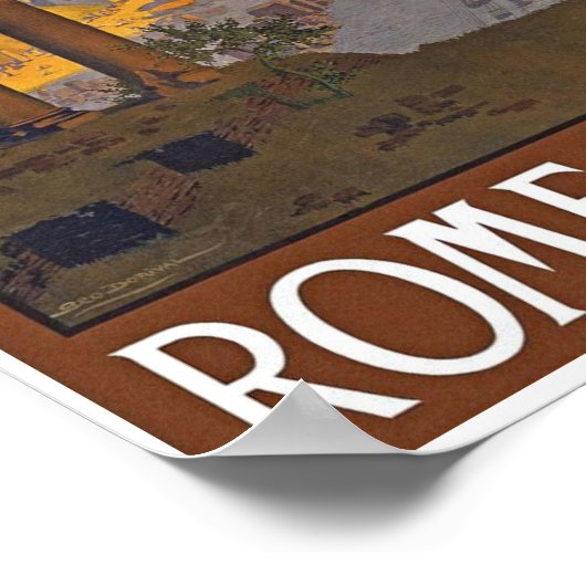Rome-reisposter Poster (Hoek)