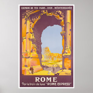 Rome Reisposter Romeinse Kunst Oud Italië Print