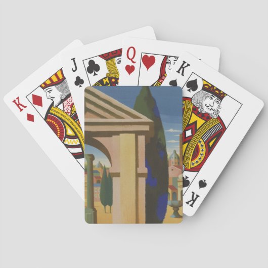  Rome-reisposter Speelkaarten (Achterkant)