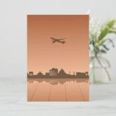 Rome-reisuitnodigingen Kaart (Staand voorkant)