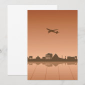 Rome-reisuitnodigingen Kaart (Voorkant / Achterkant)