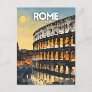 Rome reizen nostalgisch briefkaart