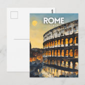 Rome reizen nostalgisch briefkaart (Voorkant / Achterkant)