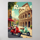 Rome - Retro Reisposter Poster (Voorkant)