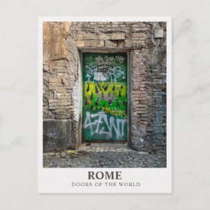 Rome, Roma Deuren van de Wereld, Reisansichtkaarte Briefkaart