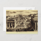 Rome, Roman Forum, kunstenaarsindruk Briefkaart (Voorkant / Achterkant)