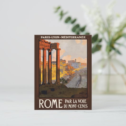  Rome, Rome, Romeins Forum Briefkaart (Staand voorkant)