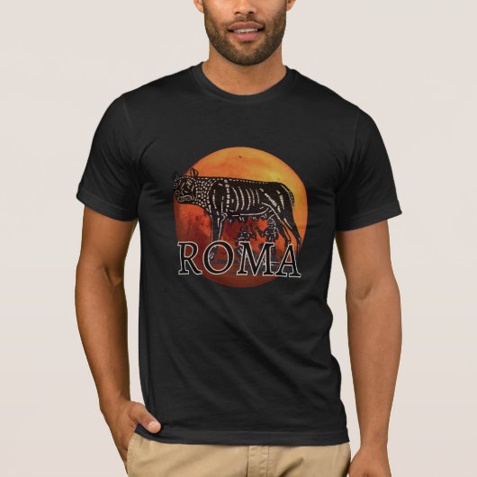 Rome- Romulus en Remus ontwerp T-shirt (Voorkant)
