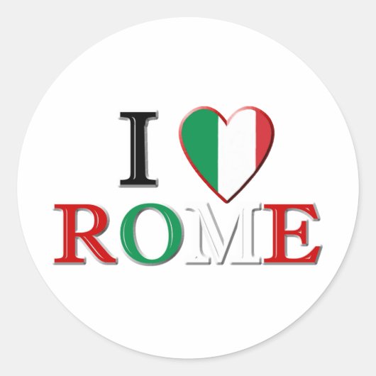 Rome Ronde Sticker (Voorkant)