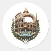 ROME RONDE STICKER (Voorkant)