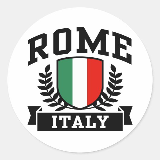 Rome Ronde Sticker (Voorkant)