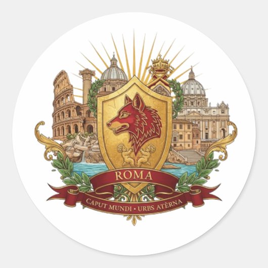 ROME RONDE STICKER (Voorkant)