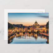 Rome 's avonds briefkaart (Voorkant / Achterkant)