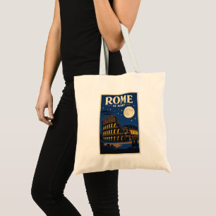 Rome 's Nachts Boodschappentas   Reis naar het Oud Tote Bag