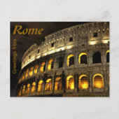 Rome - 's nachts Coliseum Briefkaart (Voorkant)