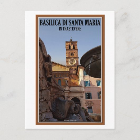 Rome - Santa Maria in Trastevere Briefkaart (Voorkant)