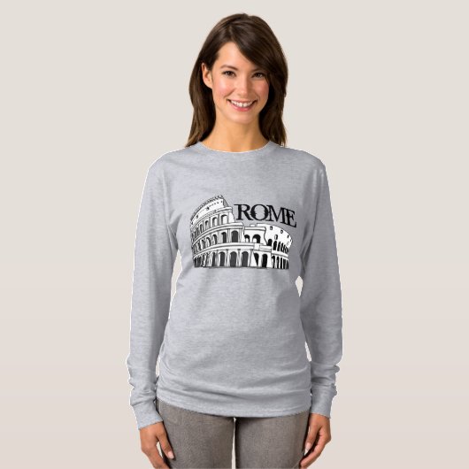 ROME, shirten reizen, tekst toevoegen T-shirt (Voorkant volledig)