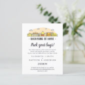 Rome Silhouette Trouw Uitnodigingen Handgetekend B (Staand voorkant)