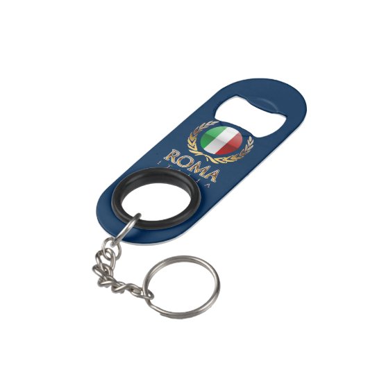 Rome Sleutelhanger Flessenopener (Achterkant Gekanteld)