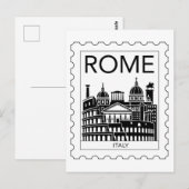 Rome Souvenir Italië Postzegel Briefkaart (Voorkant / Achterkant)
