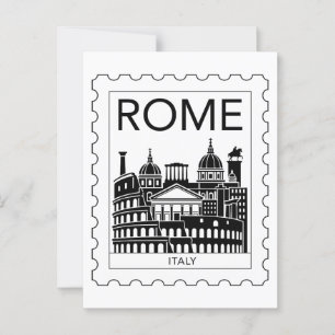 Rome Souvenir Italië Postzegel Briefkaart