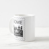 Rome Souvenir Italië Postzegel Koffiemok (Voorkant links)